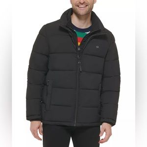 Men's Classic Puffer With Set In Bib Detail